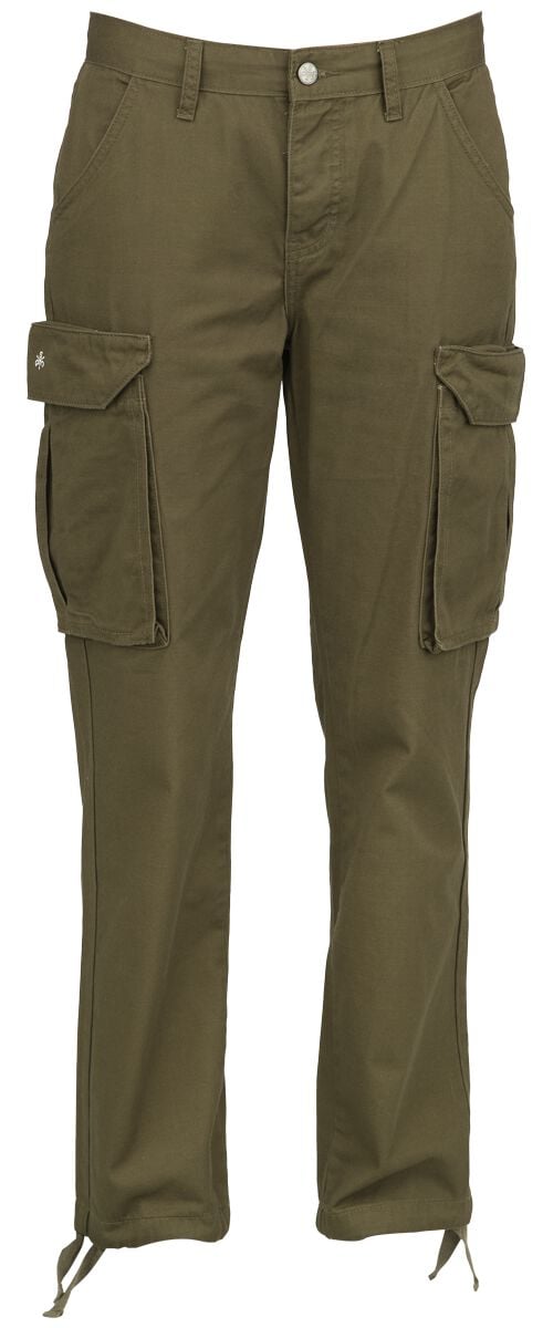 Pantalon Cargo  de Black Premium by EMP - Collection EMP Street Crafted Design - Pantalon Cargo - W27L32 à W31L32 - pour Femme - olive - Black Premium by EMP