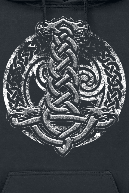 Sweat-shirt à capuche  de Axel Hermann - Celtic Shield - S à 5XL - pour Homme - noir - Axel Hermann - View 2