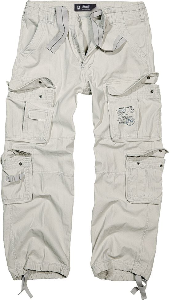 Pantalon Cargo  de Brandit - Pantalon Pure Vintage - S à 5XL - pour Homme - blanc cassé - Brandit