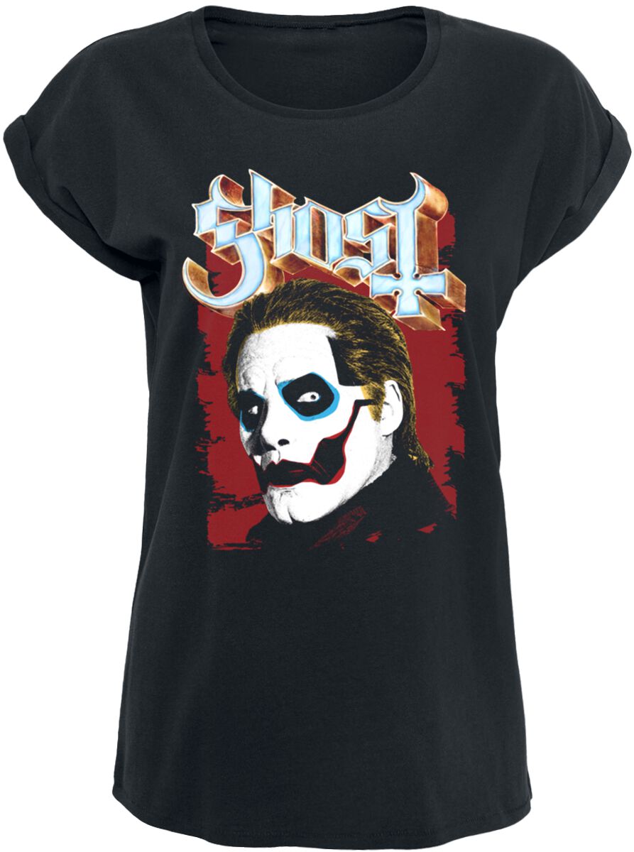 T-Shirt Manches courtes  de Ghost - Pop Art Papa 4 - XS à 5XL - pour Femme - noir - Ghost