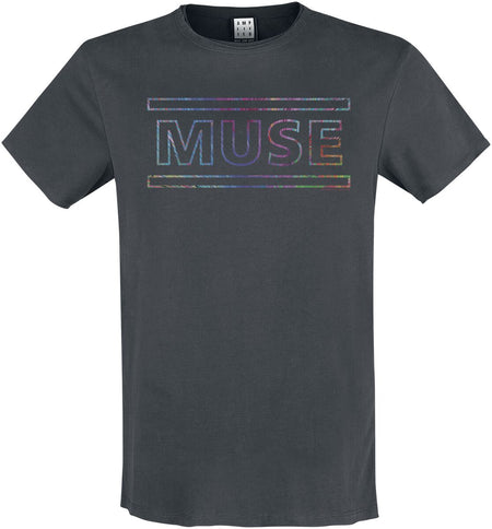 T-Shirt Manches courtes  de Muse - Amplified Collection - Logo - S à 3XL - pour Homme - anthracite - Muse