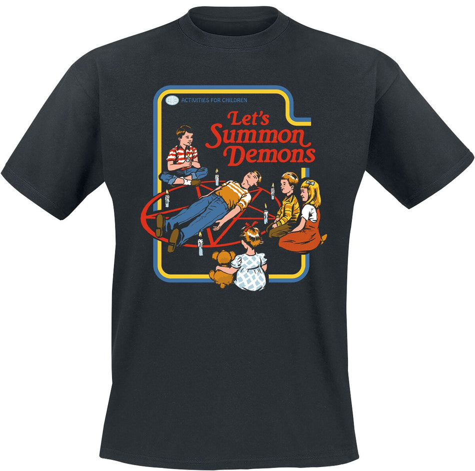 T-Shirt Manches courtes Fun de Steven Rhodes - Let's Summon Demons - S à 4XL - pour Homme - noir - Steven Rhodes