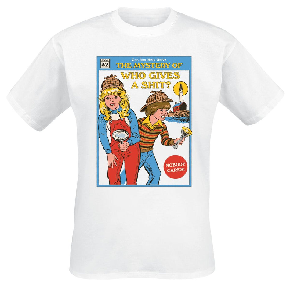 T-Shirt Manches courtes Fun de Steven Rhodes - Who Gives A Shit? - S à 4XL - pour Homme - blanc - Steven Rhodes