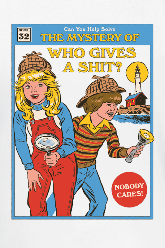 T-Shirt Manches courtes Fun de Steven Rhodes - Who Gives A Shit? - M à 3XL - pour Homme - blanc - Steven Rhodes - View 2