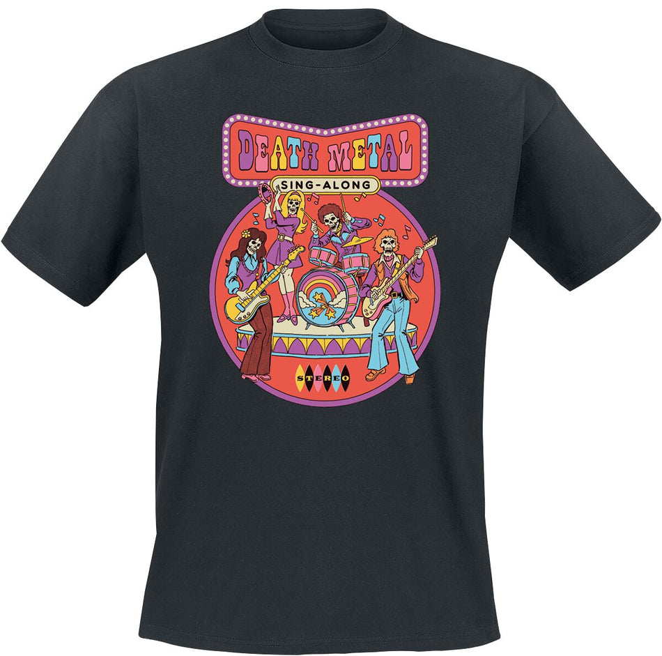 T-Shirt Manches courtes Fun de Steven Rhodes - Death Metal Sing-Along - S à 4XL - pour Homme - noir - Steven Rhodes