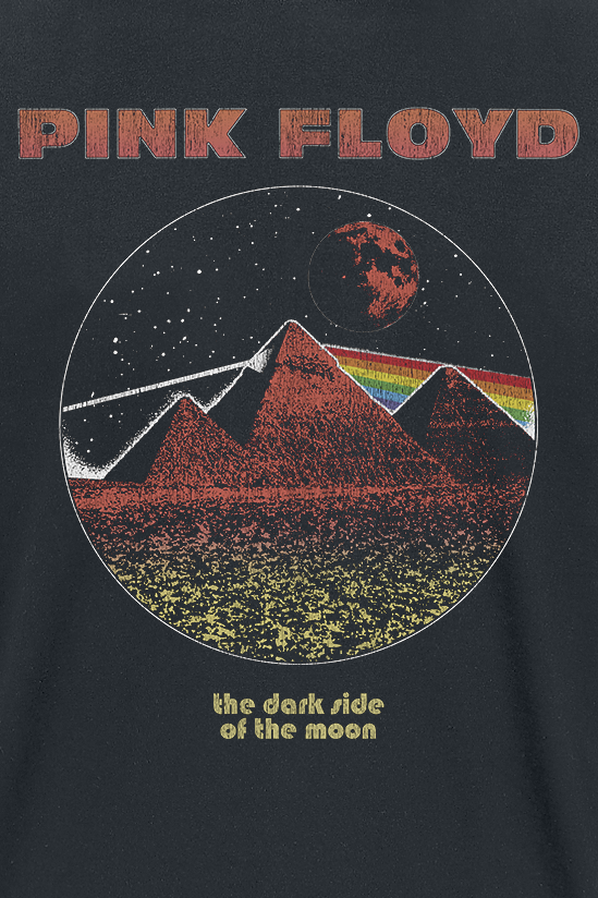 T-Shirt Manches courtes  de Pink Floyd - DSTOM Pyramids Vintage - S à 3XL - pour Homme - noir - Pink Floyd - View 2