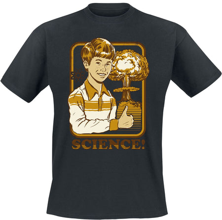 T-Shirt Manches courtes Fun de Steven Rhodes - Science! - S à 4XL - pour Homme - noir - Steven Rhodes