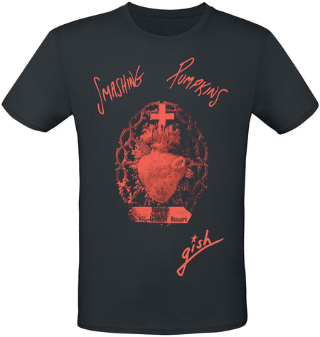T-Shirt Manches courtes  de Smashing Pumpkins - Gish Sacred Heart - S à XXL - pour Homme - noir - Smashing Pumpkins