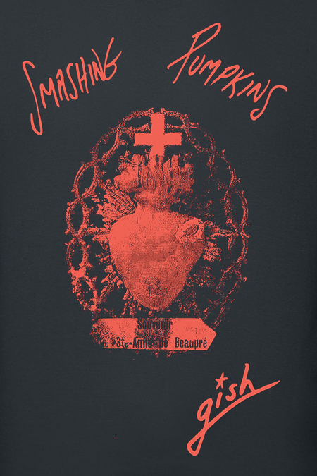 T-Shirt Manches courtes  de Smashing Pumpkins - Gish Sacred Heart - S à XXL - pour Homme - noir - Smashing Pumpkins - View 2