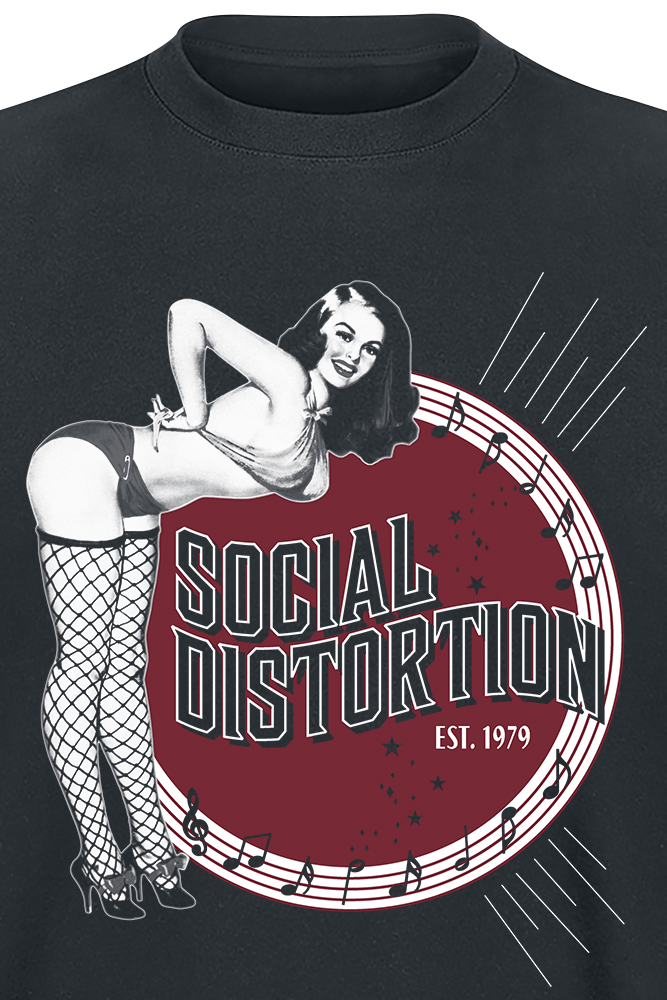 T-Shirt Manches courtes  de Social Distortion - Musical Review - M à 3XL - pour Homme - noir - Social Distortion - View 2