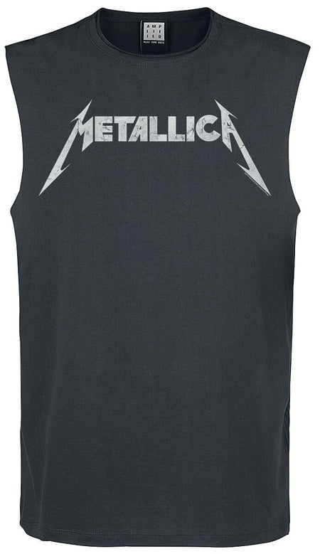 Débardeur  de Metallica - Amplified Collection - Logo - S à XL - pour Homme - anthracite - metallica