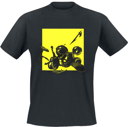 T-Shirt Manches courtes  de Metallica - Broken/Burnt Drums (M72) - S à XL - pour Homme - noir - metallica