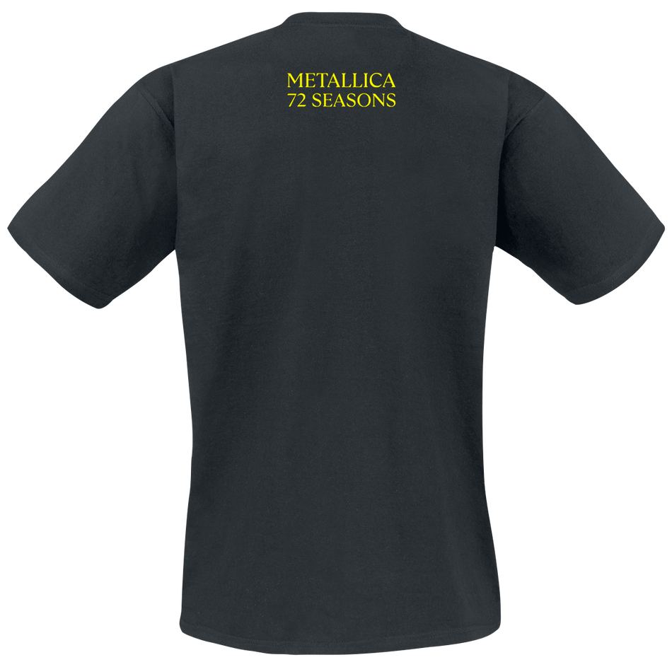 T-Shirt Manches courtes  de Metallica - Broken/Burnt Drums (M72) - S à XL - pour Homme - noir - metallica - View 2