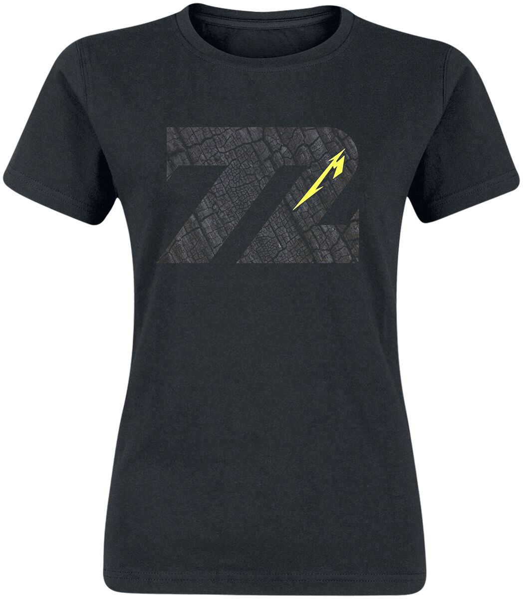 T-Shirt Manches courtes  de Metallica - Charred 72 (M72) - S à XXL - pour Femme - noir - metallica