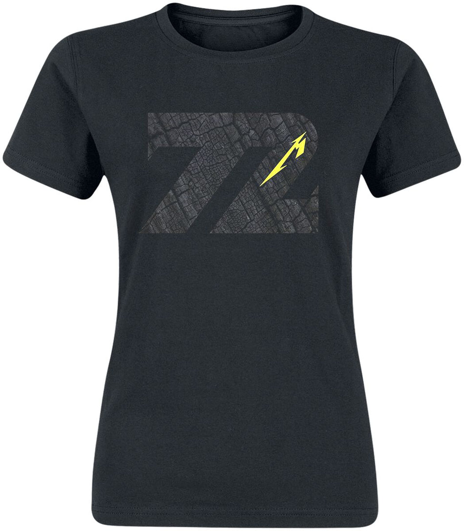T-Shirt Manches courtes  de Metallica - Charred 72 (M72) - S à XXL - pour Femme - noir - metallica