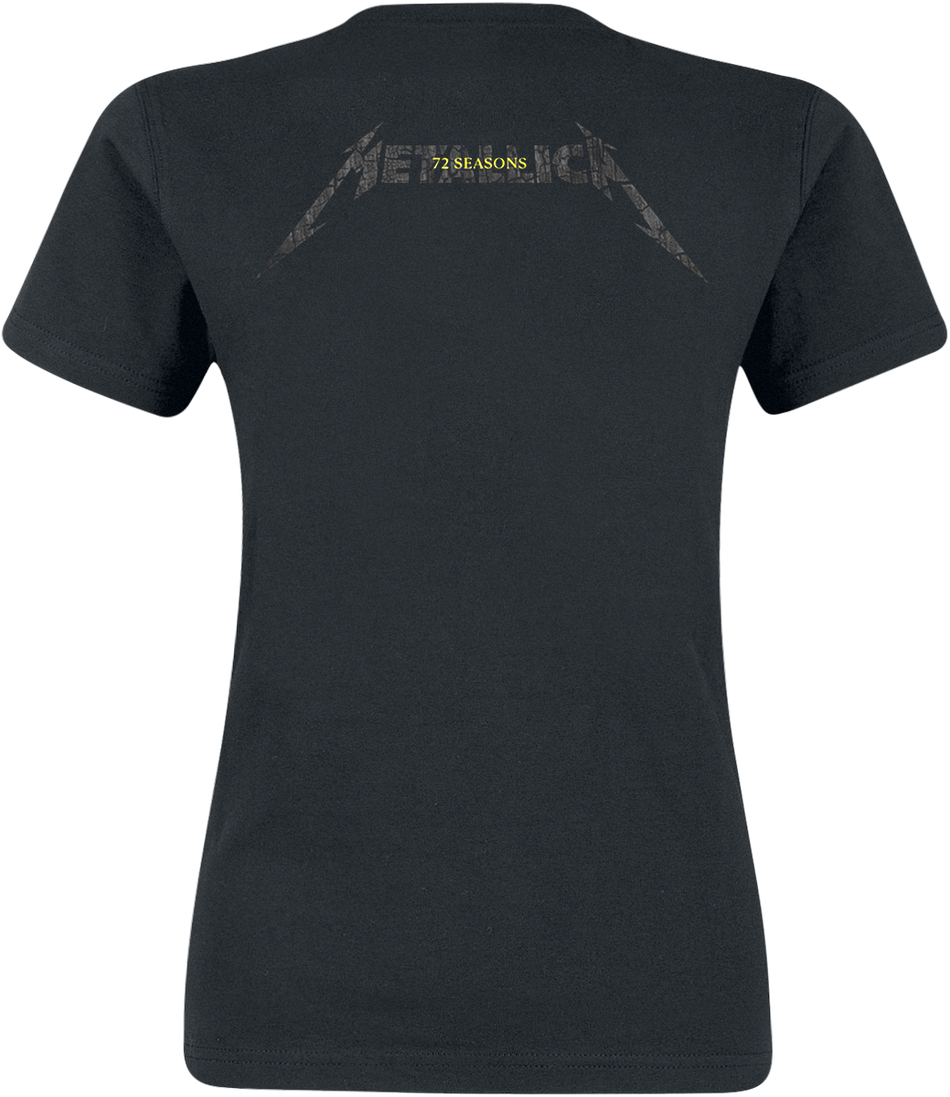 T-Shirt Manches courtes  de Metallica - Charred 72 (M72) - S à XXL - pour Femme - noir - metallica - View 2