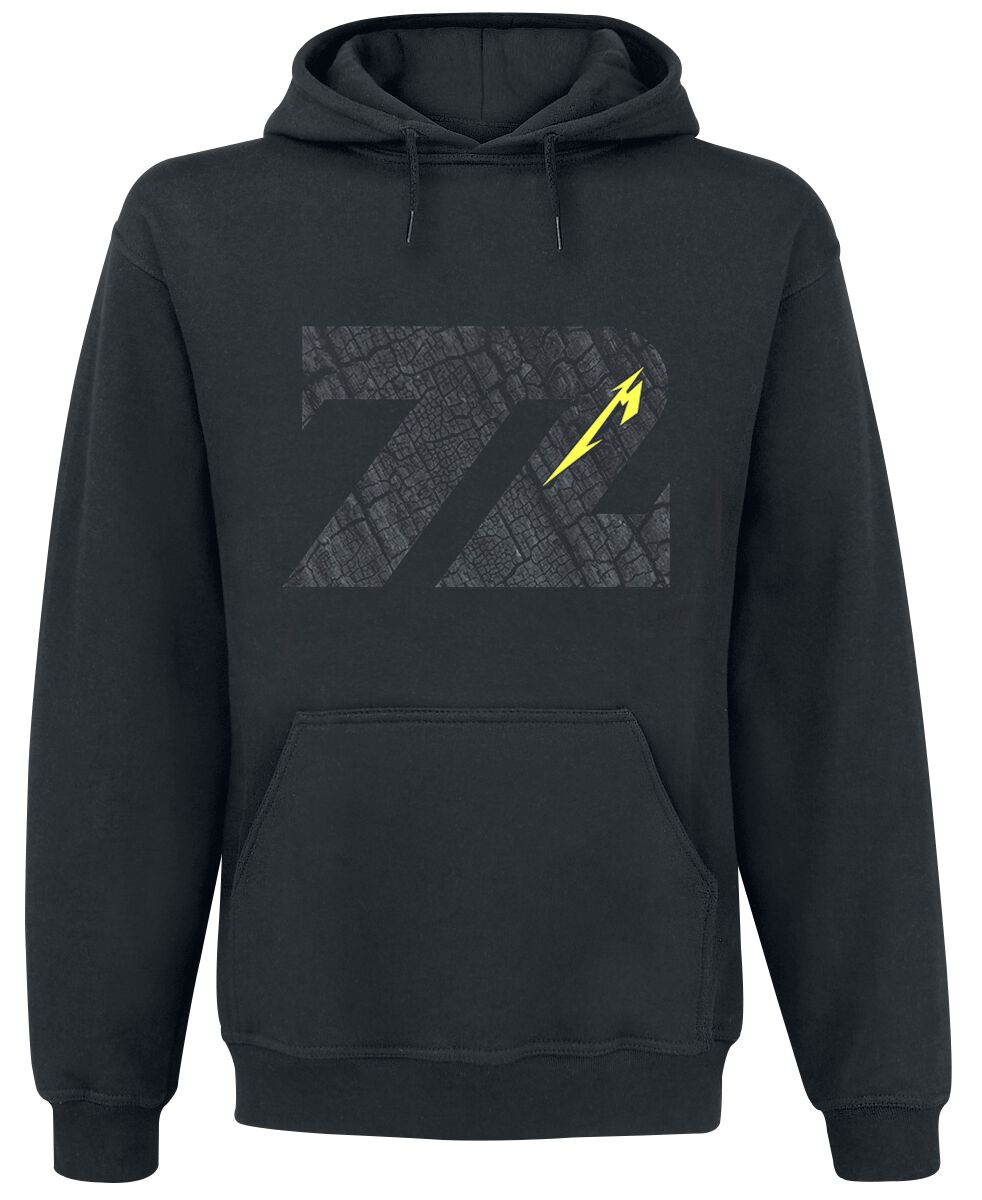 Sweat-shirt à capuche  de Metallica - Charred 72 (M72) - S à 3XL - pour Homme - noir - metallica