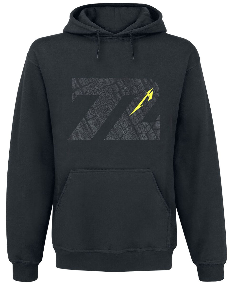 Sweat-shirt à capuche  de Metallica - Charred 72 (M72) - S à 3XL - pour Homme - noir - metallica