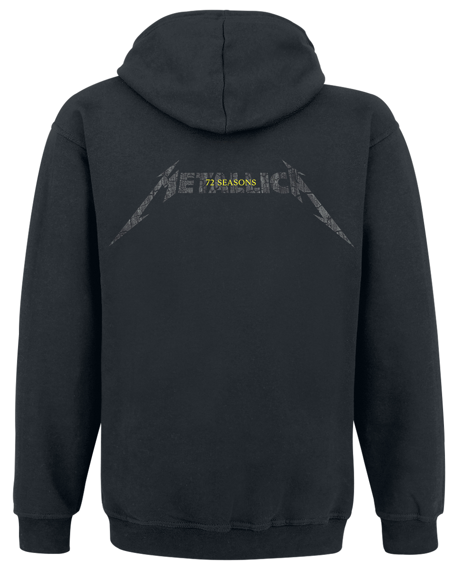 Sweat-shirt à capuche  de Metallica - Charred 72 (M72) - S à 3XL - pour Homme - noir - metallica - View 2