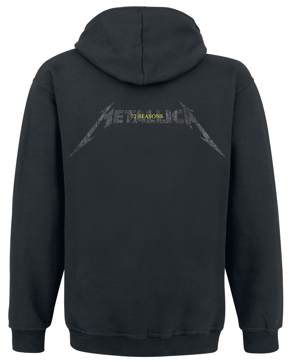 Sweat-shirt à capuche  de Metallica - Charred 72 (M72) - S à 3XL - pour Homme - noir - metallica - View 2
