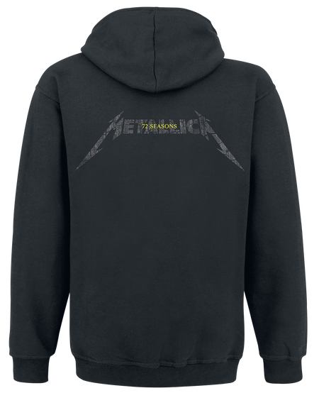 Sweat-shirt à capuche  de Metallica - Charred 72 (M72) - S à 3XL - pour Homme - noir - metallica - View 2