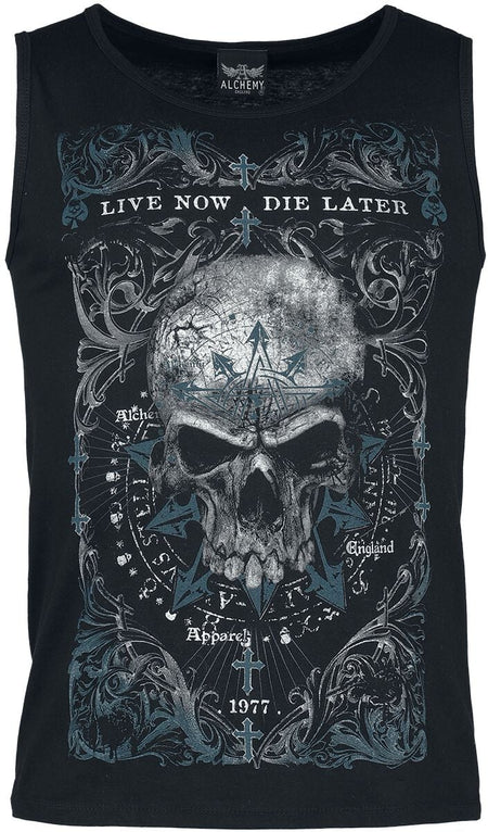 Débardeur  de Alchemy England - Débardeur Die Later - M à XXL - pour Homme - noir - Alchemy England