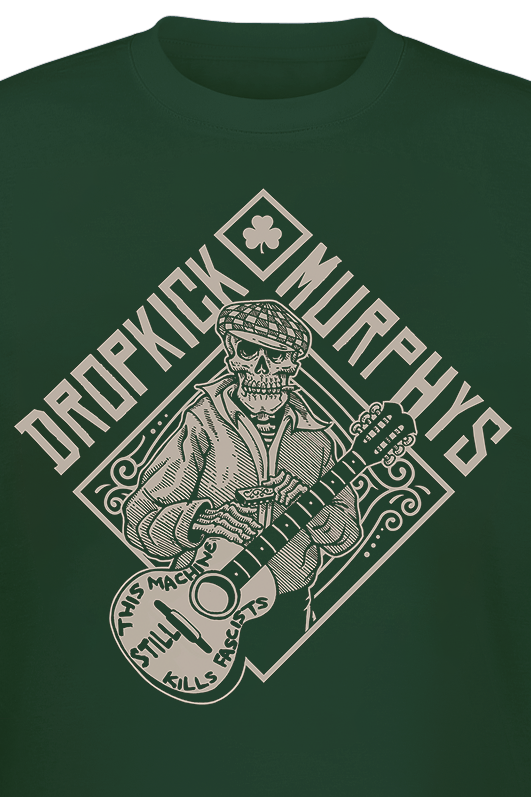 T-Shirt Manches courtes  de Dropkick Murphys - Skelly Cousin - S à XXL - pour Homme - vert foncé - Dropkick Murphys - View 2