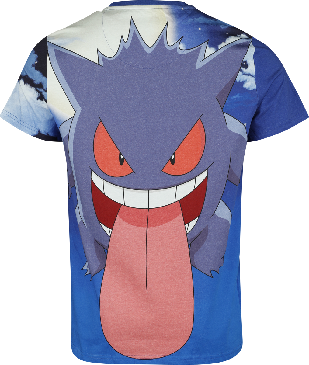 T-Shirt Manches courtes Gaming de Pokémon - Ectoplasma - S à XXL - pour Homme - multicolore - Pokémon - View 2