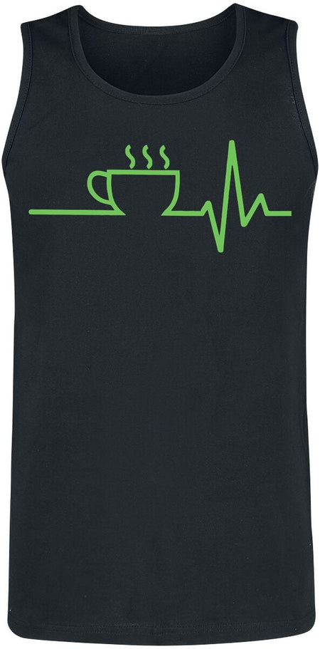 Débardeur Fun de Food - ECG - Café - S à XL - pour Homme - noir - Food