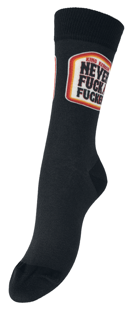 Chaussettes  de King Kerosin - Never Fuck A Fucker Socks - EU39-42 à EU 43-46 - pour Homme - gris - King Kerosin - View 2