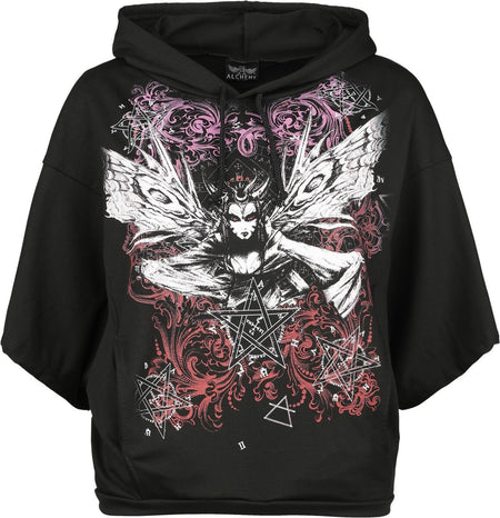 Sweat-shirt à capuche Gothic de Alchemy England - Pelham - M à XL - pour Femme - noir - Alchemy England