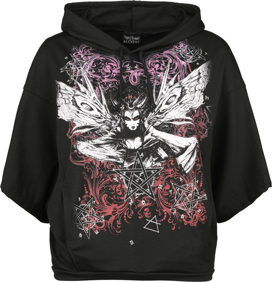 Sweat-shirt à capuche Gothic de Alchemy England - Pelham - M à XL - pour Femme - noir - Alchemy England
