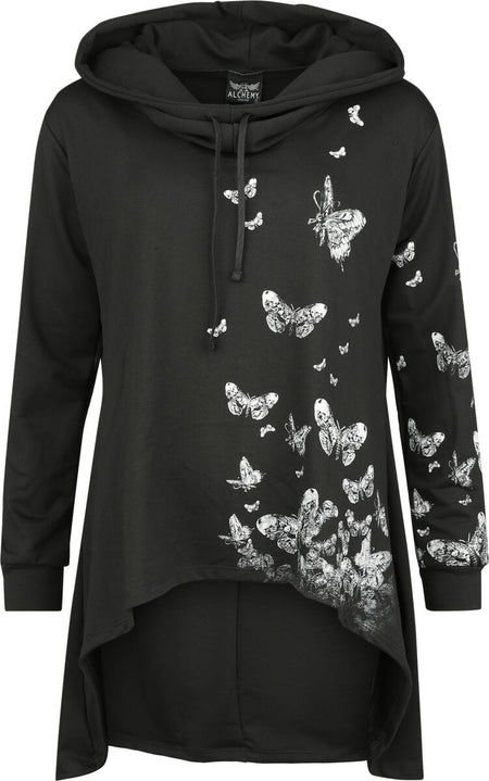 Sweat-shirt à capuche Gothic de Alchemy England - Sia - M à L - pour Femme - noir - Alchemy England