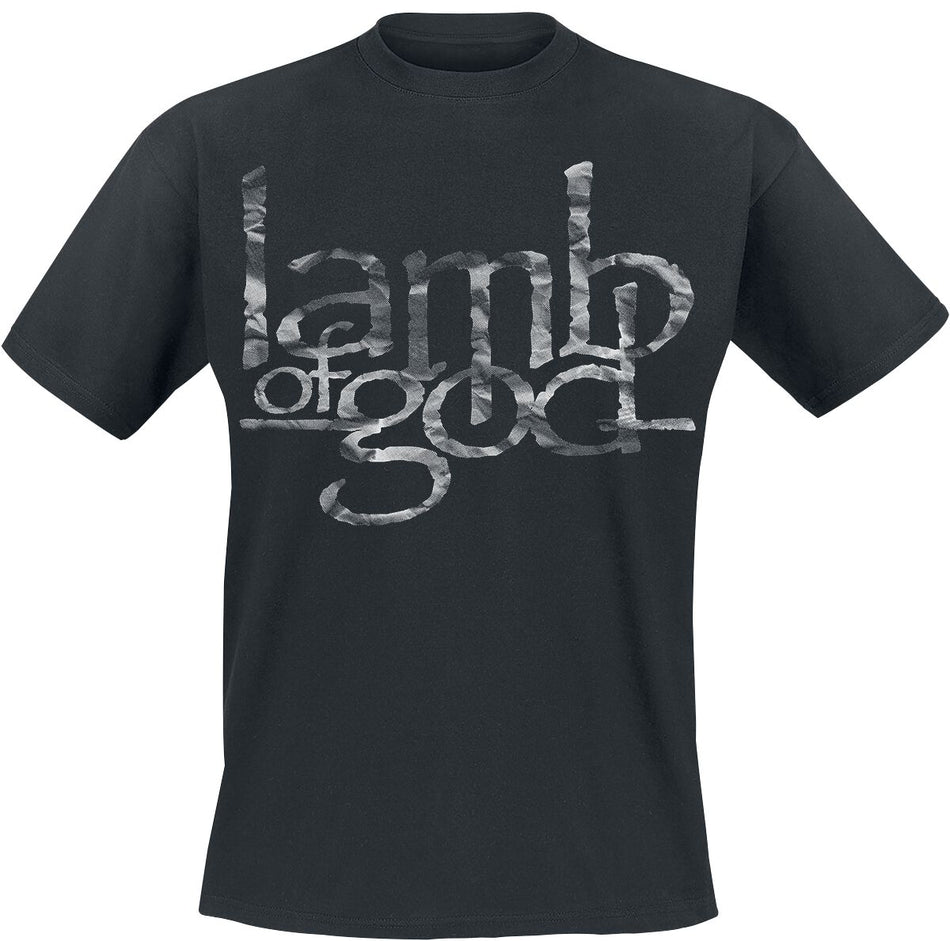 T-Shirt Manches courtes  de Lamb Of God - Large Stacked Logo - S à M - pour Homme - noir - Lamb Of God