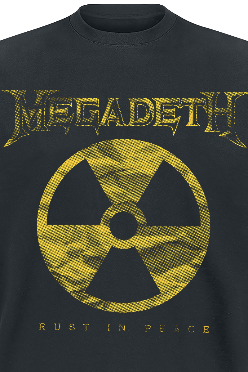 T-Shirt Manches courtes  de Megadeth - Large Rip Nuclear Logo - S à XXL - pour Homme - noir - Megadeth - View 2