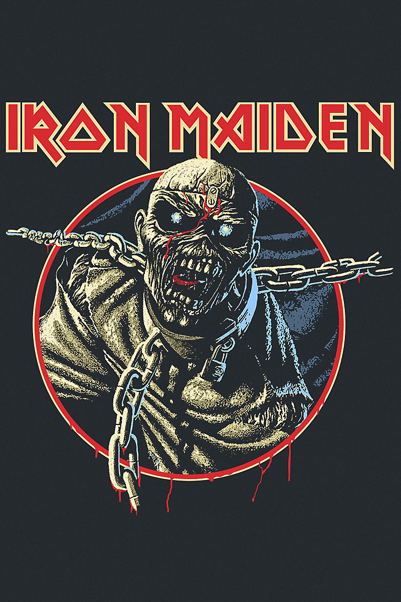 T-Shirt Manches courtes  de Iron Maiden - POM Circle Drip - S à 4XL - pour Homme - noir - Iron Maiden - View 2