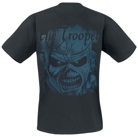 T-Shirt Manches courtes  de Iron Maiden - POM Trooper Eddie Large Eyes - S à 4XL - pour Homme - noir - Iron Maiden - View 2