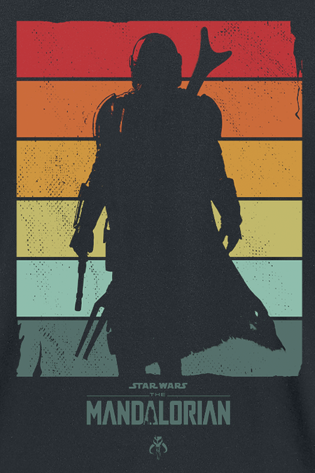 T-Shirt Manches courtes Disney de Star Wars - The Mandalorian - Spectrum - S à XXL - pour Homme - noir - Star Wars - View 2