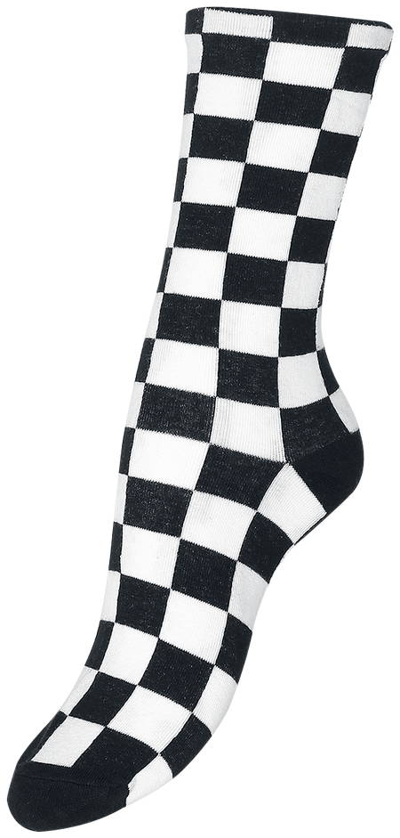 Chaussettes Gothic de Pamela Mann - Socquettes à carreaux - EU 36-41 - pour Femme - noir/blanc - Pamela Mann - View 2