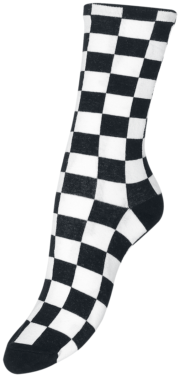 Chaussettes Gothic de Pamela Mann - Socquettes à carreaux - EU 36-41 - pour Femme - noir/blanc - Pamela Mann - View 2