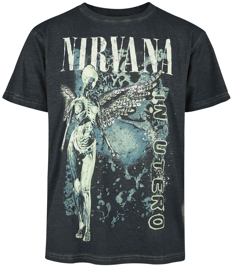 T-Shirt Manches courtes  de Nirvana - In Utero Vertical - S à 3XL - pour Homme - noir - Nirvana