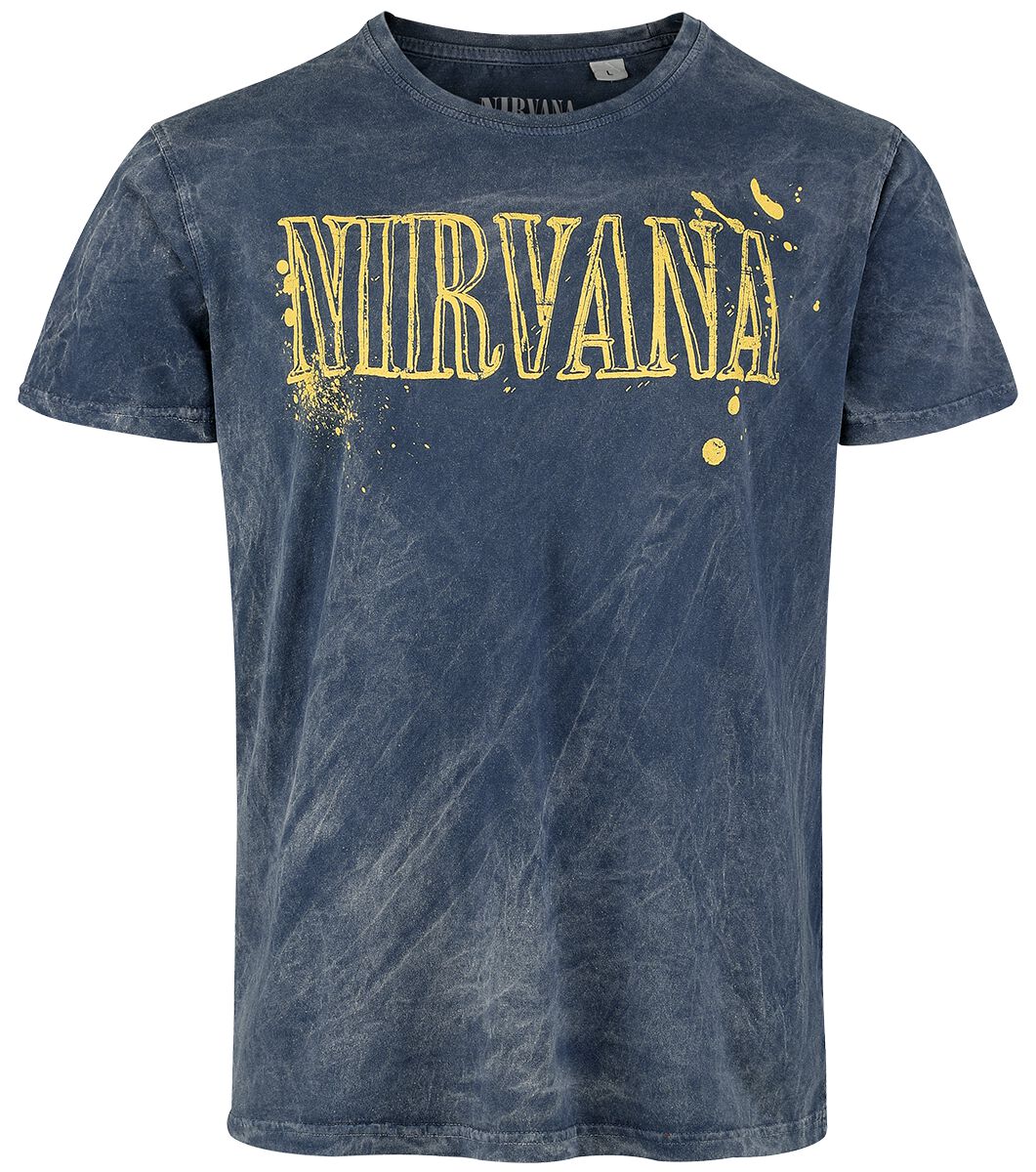 T-Shirt Manches courtes  de Nirvana - STS - S à 3XL - pour Homme - marine - Nirvana