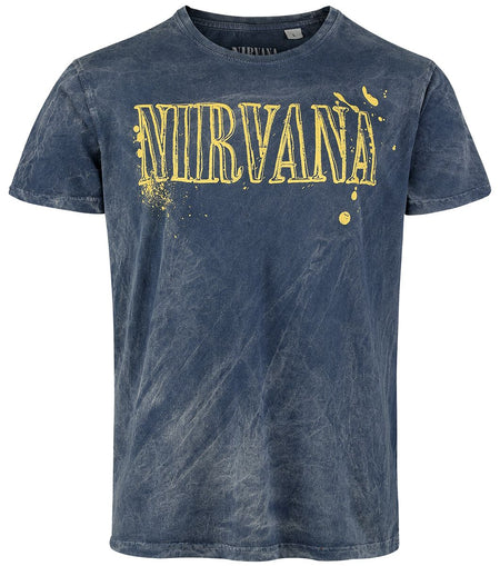 T-Shirt Manches courtes  de Nirvana - STS - S à 3XL - pour Homme - marine - Nirvana