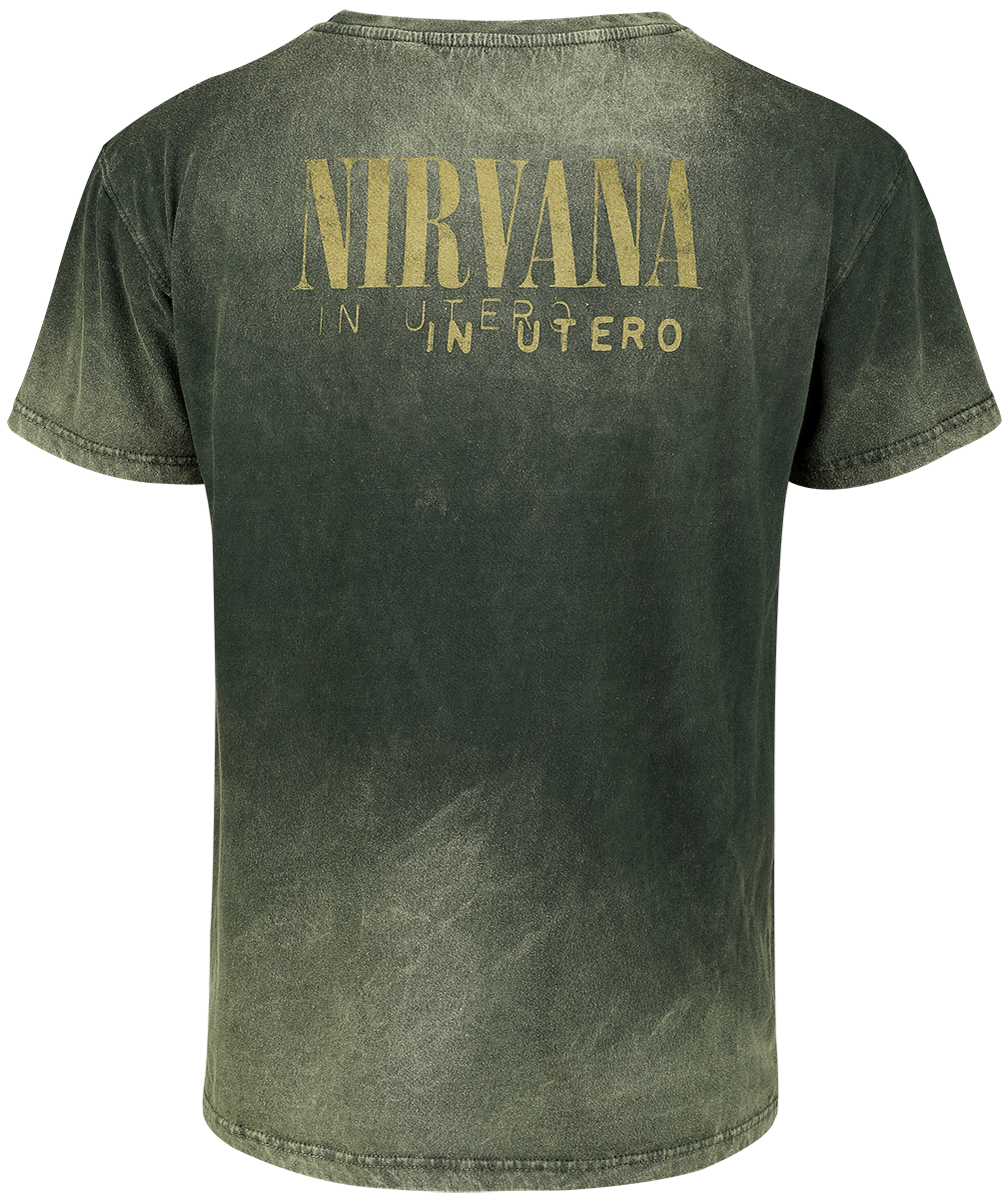 T-Shirt Manches courtes  de Nirvana - In Utero Collage - S à 3XL - pour Homme - vert - Nirvana - View 2