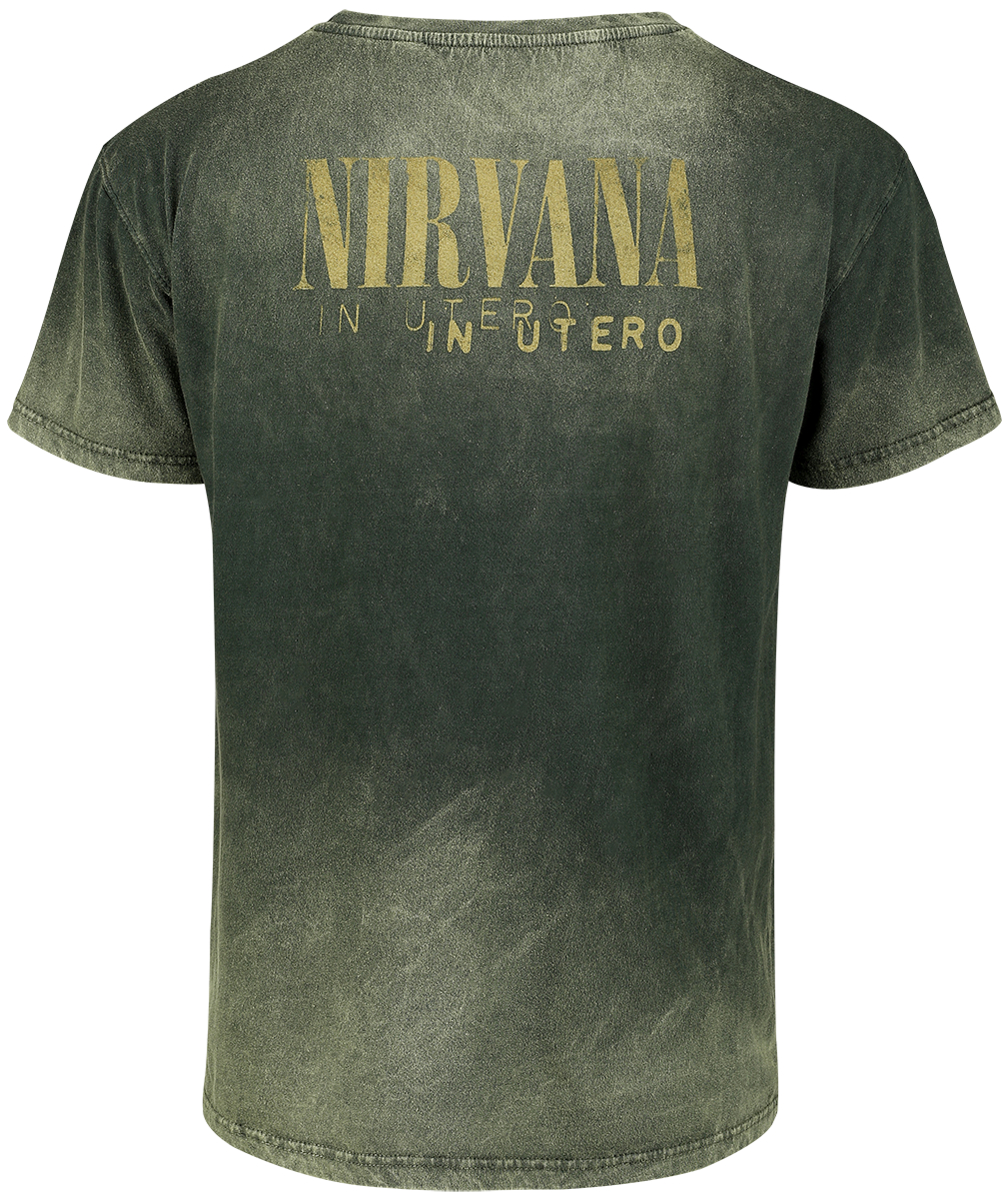 T-Shirt Manches courtes  de Nirvana - In Utero Collage - S à 3XL - pour Homme - vert - Nirvana - View 2
