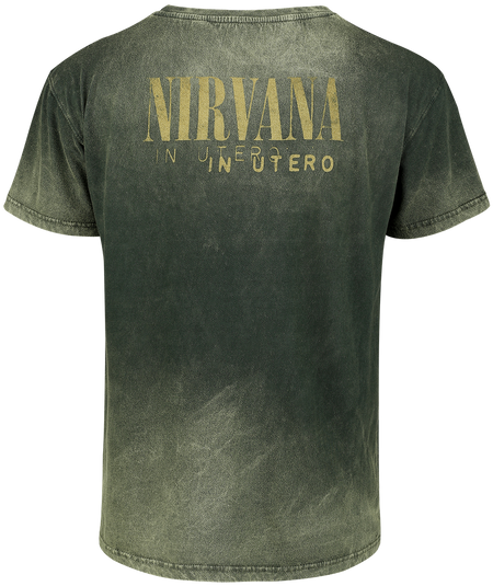 T-Shirt Manches courtes  de Nirvana - In Utero Collage - S à 3XL - pour Homme - vert - Nirvana - View 2