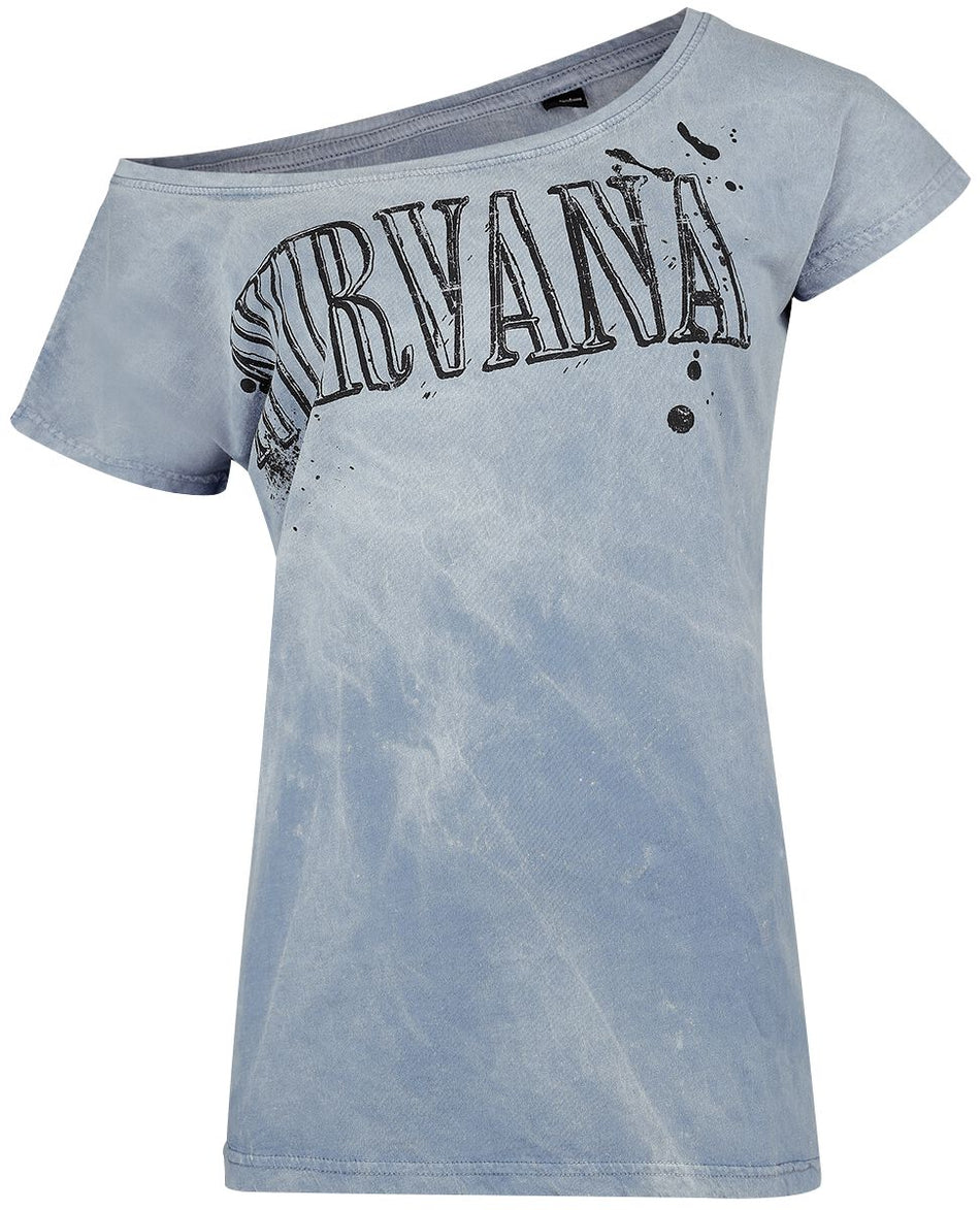 T-Shirt Manches courtes  de Nirvana - In Utero Collage - S à XXL - pour Femme - bleu clair - Nirvana