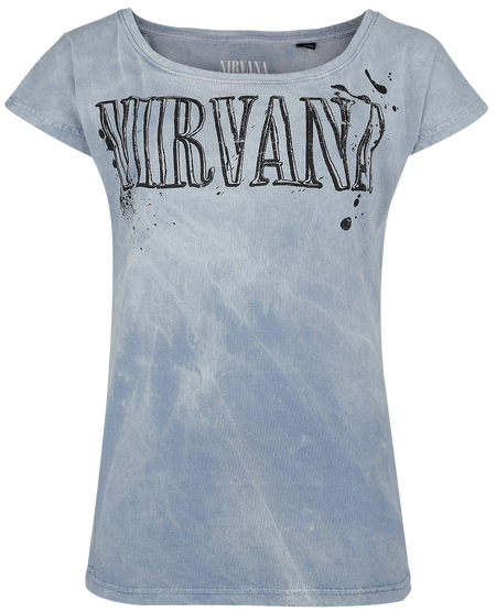 T-Shirt Manches courtes  de Nirvana - In Utero Collage - S à XXL - pour Femme - bleu clair - Nirvana - View 2