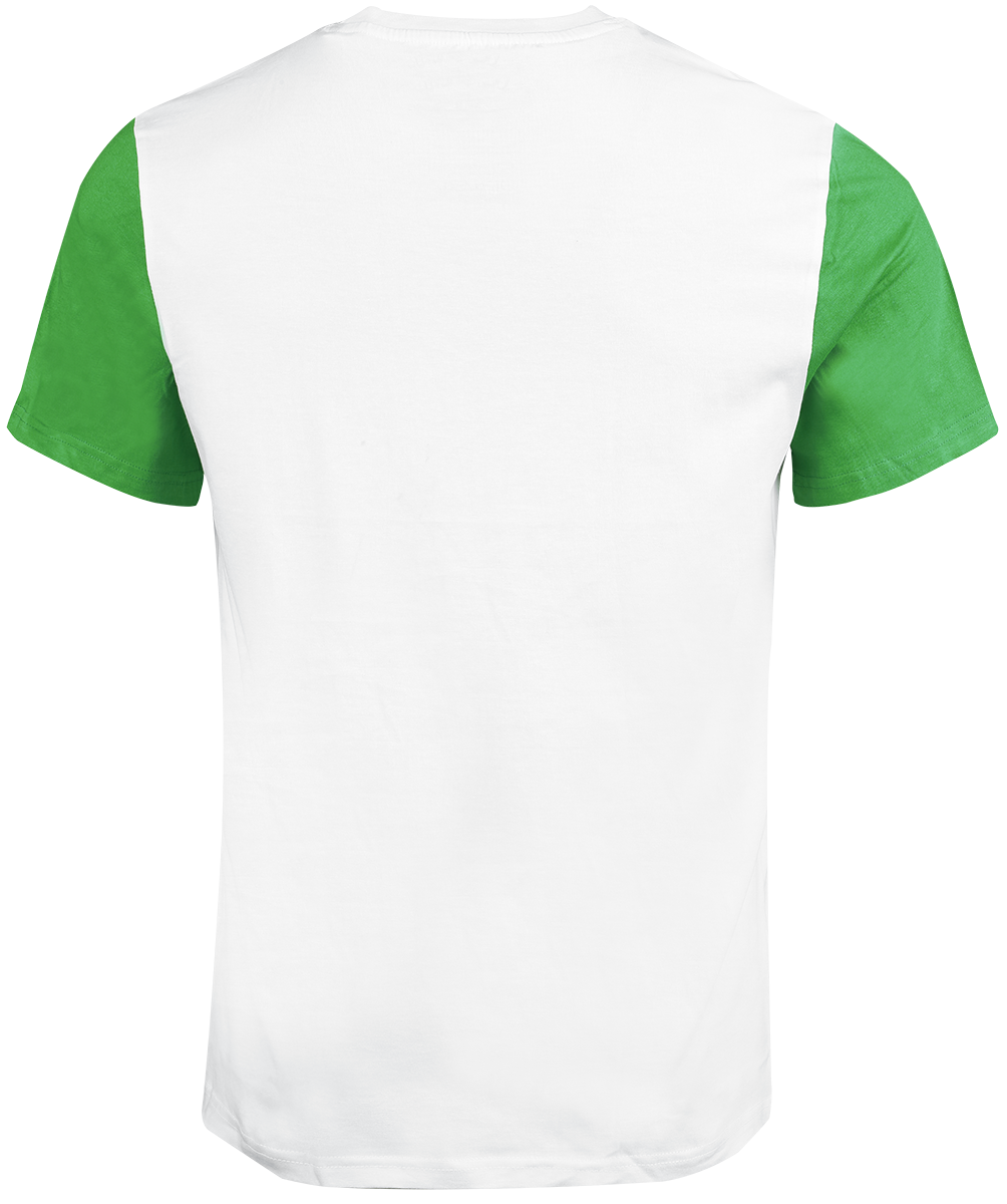 T-Shirt Manches courtes Gaming de Pokémon - Bulbizarre - S à XXL - pour Homme - blanc/vert - Pokémon - View 2