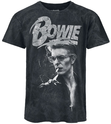 T-Shirt Manches courtes  de David Bowie - Lightning - S à 3XL - pour Homme - noir - David Bowie